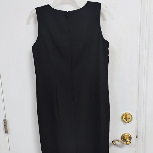 Studio I Petite Black Sleeveless Shift Dress 12P - Picture 7 of 7
